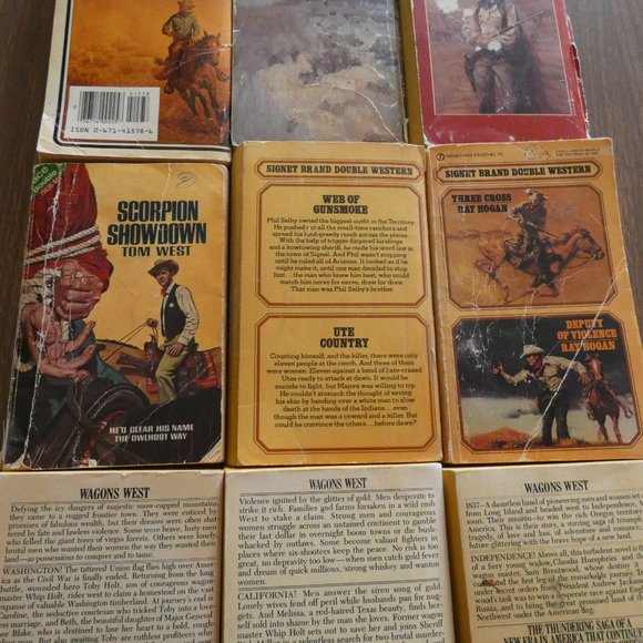 Lot Of 9 Vintage Western Paperbacks Dana Fuller Ross Max Brand & More - Picture 7 of 8